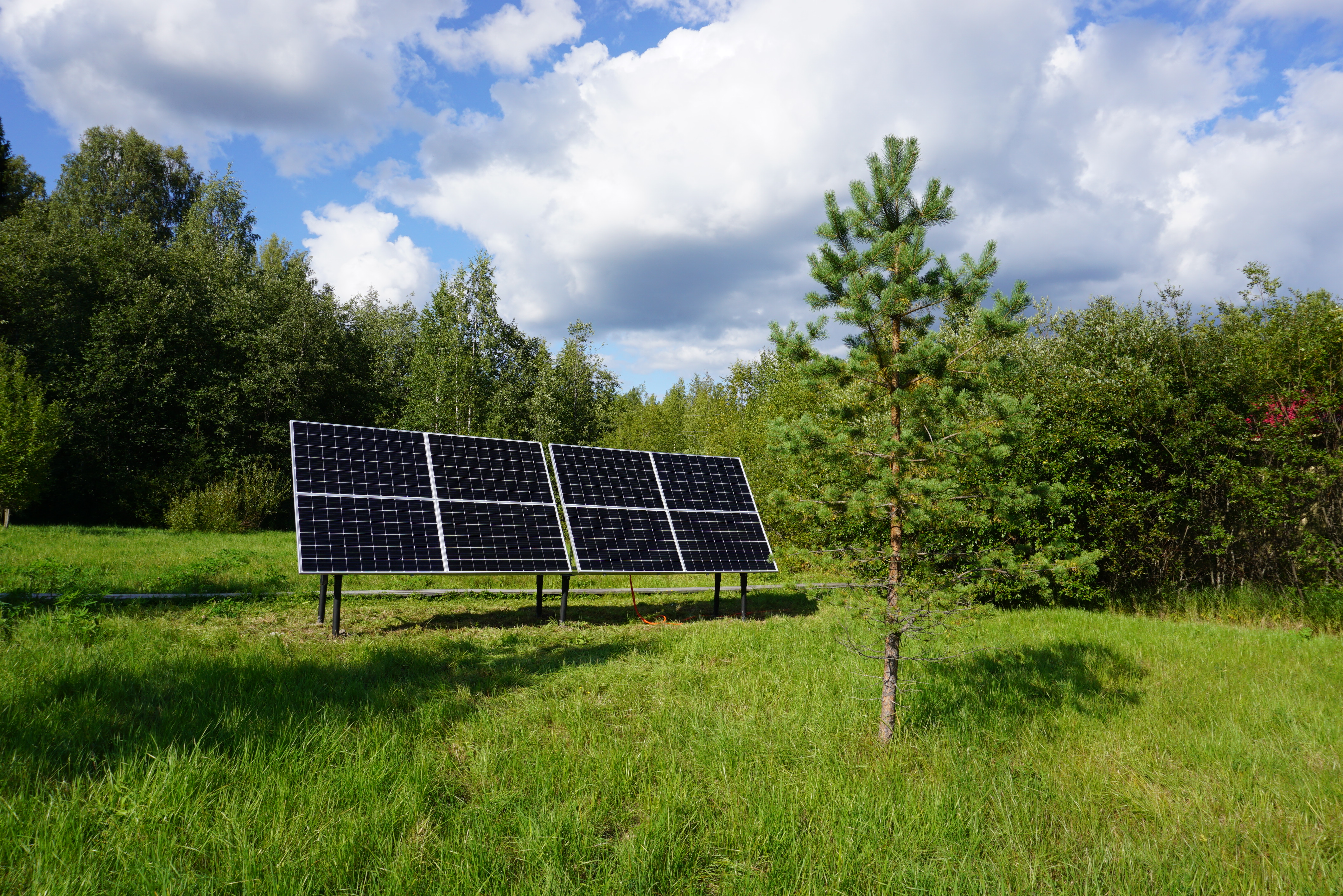 Solar panels in Kivach