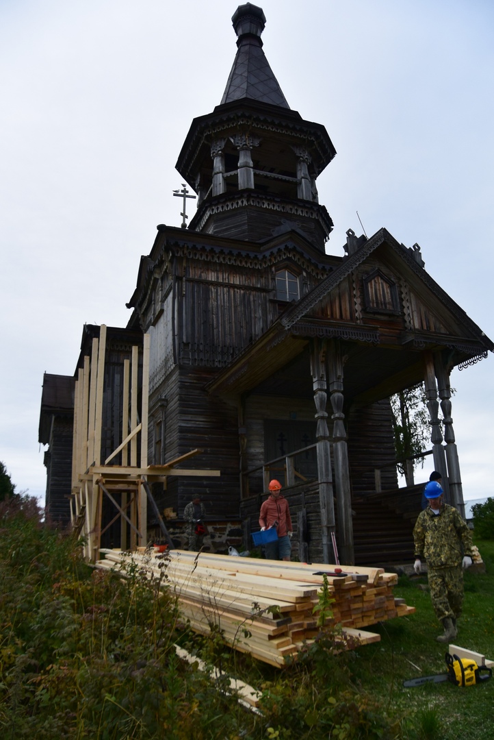 Консервация церкви в Леликово
