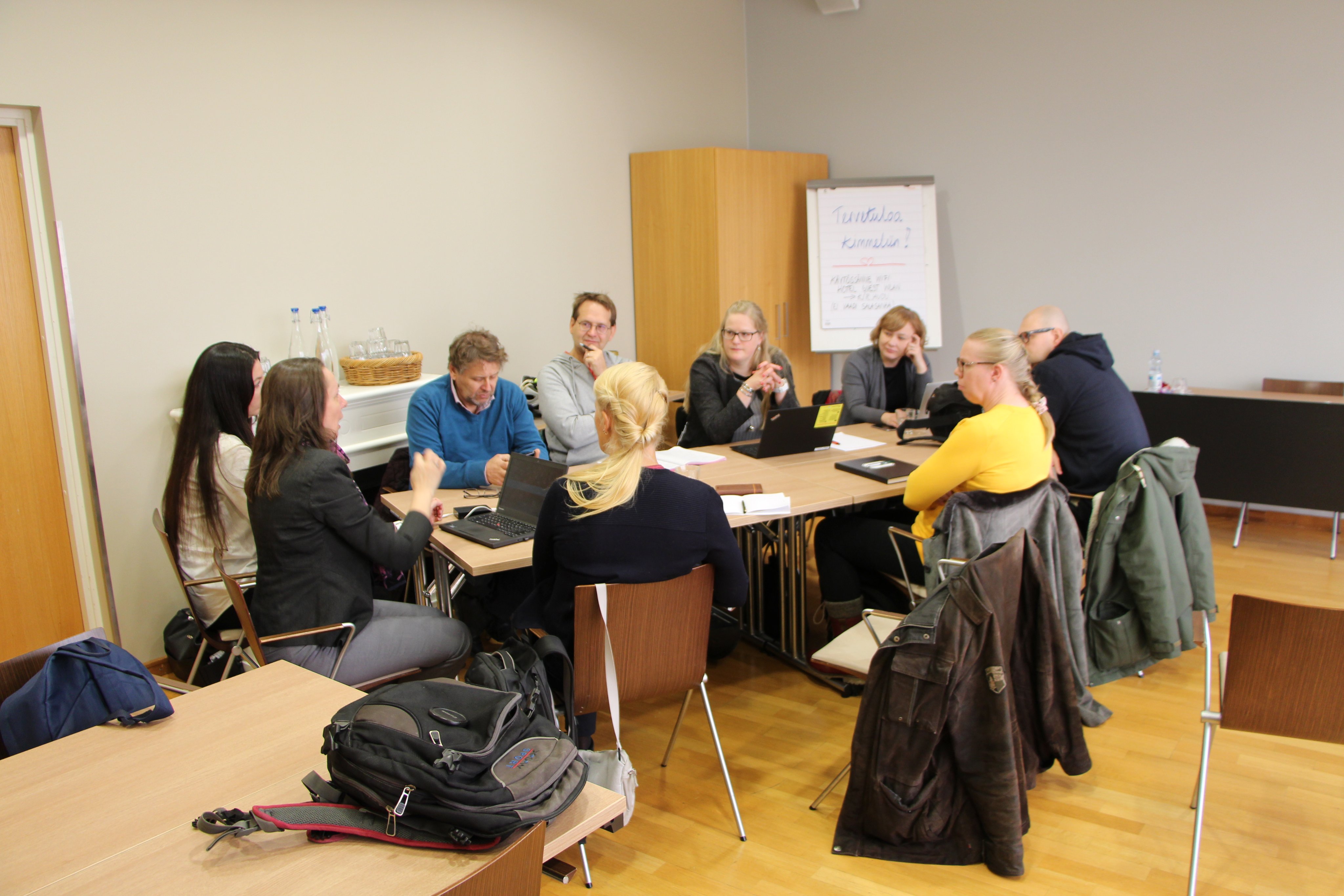Project meeting at Joensuu during capacity building event